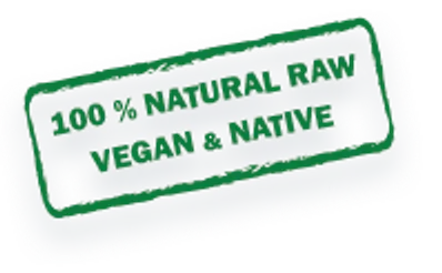 100% natural raw, vegan & native